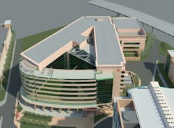 Aerial rendering of the new St. Jude's advanced research center Aerial rendering of the new St. Jude's advanced research center