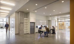 Staff support area in the nanoengineering building Staff support area in the nanoengineering building