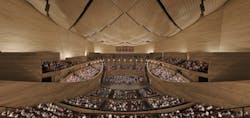 Interior of the 2,000-seat concert hall Interior of the 2,000-seat concert hall