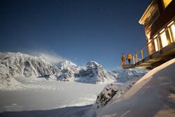 The Sheldon Chalet's viewing deck The Sheldon Chalet's viewing deck