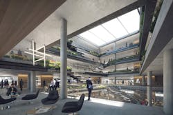 Atria in the new Landsbankinn building Atria in the new Landsbankinn building