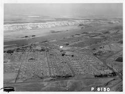 Aerial View Of Hanford Construction Camp, Ca1945 Aerial View Of Hanford Construction Camp, Ca1945