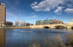 Harvard's DEF as seen from across the river Harvard's DEF as seen from across the river