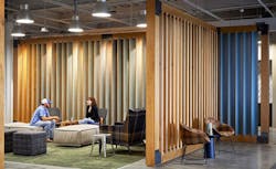 Interior breakout space at the Yeti HQ designed by Gensler Interior breakout space at the Yeti HQ designed by Gensler