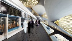 Inside the new KAFD metro hub Inside the new KAFD metro hub