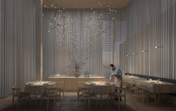 Inside the Audemars Piguet hotel des Horlogers restaurant Inside the Audemars Piguet hotel des Horlogers restaurant