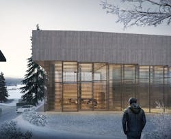 Close up of one of the amenity spaces at the Audemars Piguet hotel des Horlogers Close up of one of the amenity spaces at the Audemars Piguet hotel des Horlogers