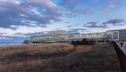 The exterior of the Ryan Fieldhouse The exterior of the Ryan Fieldhouse