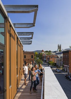 Williams College bookstore outdoor terrace Williams College bookstore outdoor terrace