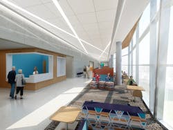 VA clinic interior waiting area VA clinic interior waiting area