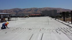 The headquarters includes a radiant heating and cooling system The headquarters includes a radiant heating and cooling system