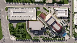 Aerial view of Kravis Center Aerial view of Kravis Center