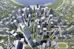 Aerial view of Shenzhen sky garden Aerial view of Shenzhen sky garden