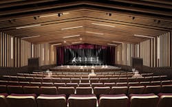 The 300 seat theater in the Glorya Kaufman Performing Arts Center The 300 seat theater in the Glorya Kaufman Performing Arts Center