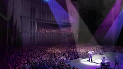 The McCourt with a standing audience The McCourt with a standing audience