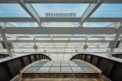 Old skylight and new skylight for Union Station Great Hall Old skylight and new skylight for Union Station Great Hall