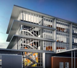 Eastside memorial new four-story section Eastside memorial new four-story section