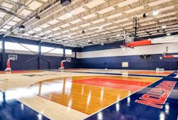 Practice court in new DC entertainment and sports venue Practice court in new DC entertainment and sports venue