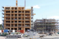 Kajstaden before completion Kajstaden before completion