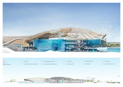 Aquarium cross section Aquarium cross section