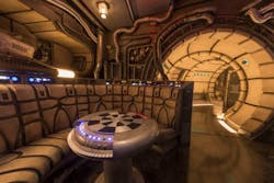 Chess room in Millennium Falcon Chess room in Millennium Falcon