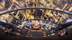 Inside the Tulip viewing deck Inside the Tulip viewing deck