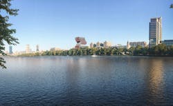 BU data sciences building as seen from afar BU data sciences building as seen from afar