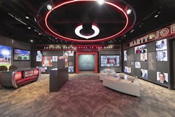 The Reds Marty and Joe broadcasting exhibit The Reds Marty and Joe broadcasting exhibit