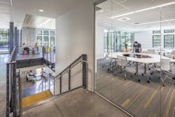 The Cousin's center interior loft space The Cousin's center interior loft space