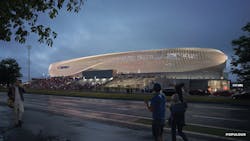 Fcc V7 West End Stadium Street View From Ne Night Fcc V7 West End Stadium Street View From Ne Night