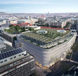 KaDeWe aerial green roof KaDeWe aerial green roof