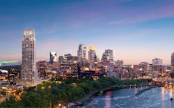 Eleven multifamily tower in the Minneapolis skyline Eleven multifamily tower in the Minneapolis skyline