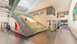 HIldreth elementary lobby area HIldreth elementary lobby area