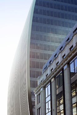 70 St Mary Axe curving facade 70 St Mary Axe curving facade