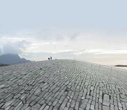 On the roof of The Whale On the roof of The Whale