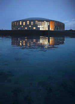 Lanternen from the sea at night Lanternen from the sea at night