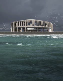 Lanternen as seen from the sea Lanternen as seen from the sea