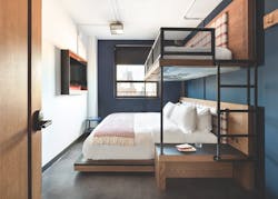 A triple room A triple room