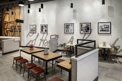 KFC urban prototype seating arrangement KFC urban prototype seating arrangement