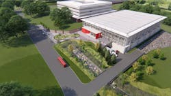 SHU hockey arena aerial SHU hockey arena aerial