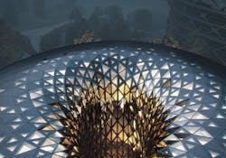 Unicorn Island building close up Unicorn Island building close up