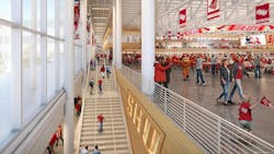 SHU arena concourse SHU arena concourse