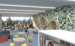 Children playing in the children's area Children playing in the children's area