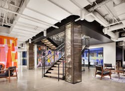 CareerBuilder HQ downstairs mural CareerBuilder HQ downstairs mural