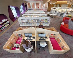 The four Fairfield work stations in the Fairfield Area Library The four Fairfield work stations in the Fairfield Area Library