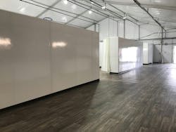 BNBMC temporary hospital interior BNBMC temporary hospital interior