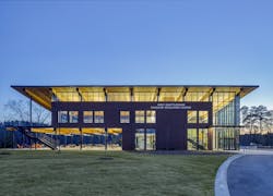Outdoor Education Center at night Outdoor Education Center at night