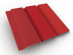 PAC-CLAD Highline S1 metal wall panel system in 3 shades of red PAC-CLAD Highline S1 metal wall panel system in 3 shades of red