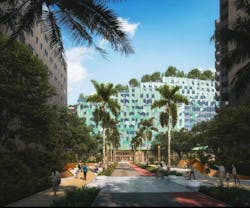 Shenzhen Children's hospital outdoor space Shenzhen Children's hospital outdoor space