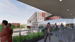 DMU campus outdoor space DMU campus outdoor space